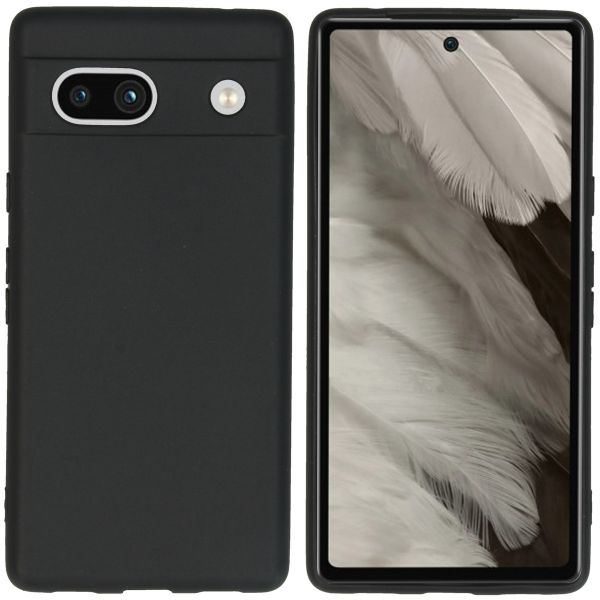 iMoshion Coque Couleur Google Pixel 7a - Noir