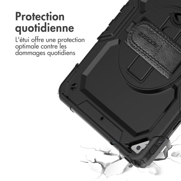 Accezz ﻿Coque arrière robuste avec bandoulière iPad Air 3 (2019) / Pro 10.5 (2017) - Noir