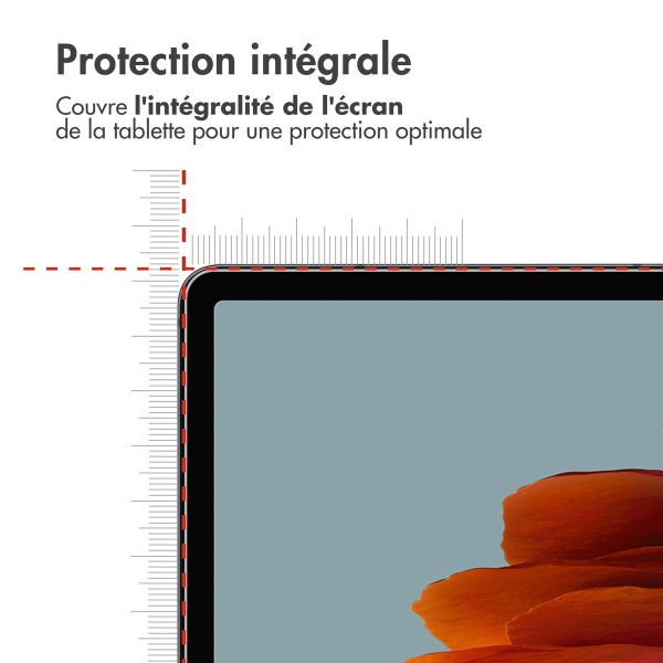 iMoshion Protection d'écran en verre trempé Samsung Galaxy Tab S9 FE Plus / Tab S9 Plus / S8 Plus / S7 Plus / Tab S7 FE 5G - Transparent 