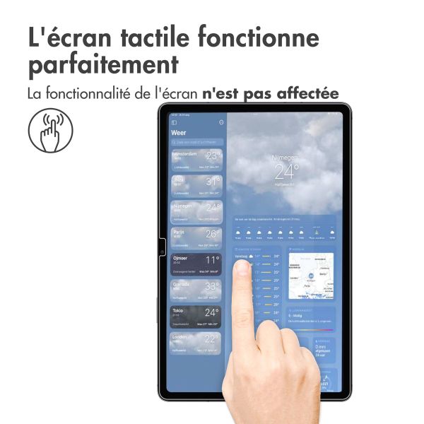 iMoshion Protection d'écran en verre trempé Samsung Galaxy Tab S9 FE Plus / Tab S9 Plus / S8 Plus / S7 Plus / Tab S7 FE 5G - Transparent 