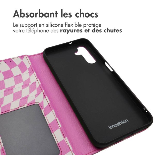 iMoshion ﻿Étui de téléphone portefeuille Design Samsung Galaxy A14 (5G/4G) - Retro Pink