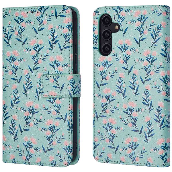 iMoshion ﻿Étui de téléphone portefeuille Design Samsung Galaxy A14 (5G/4G) - Blue Flowers