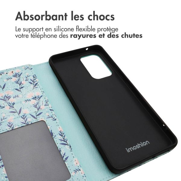 imoshion ﻿Étui de téléphone portefeuille Design Samsung Galaxy A53 - Blue Flowers