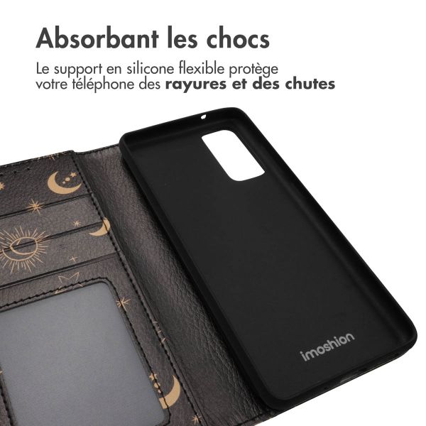 imoshion ﻿Étui de téléphone portefeuille Design Samsung Galaxy S20 FE - Sky Black