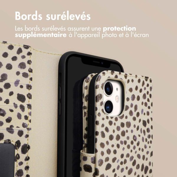 imoshion ﻿Étui de téléphone portefeuille Design iPhone 11 - Black And White Dots