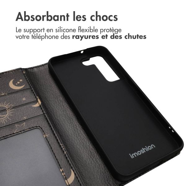 imoshion ﻿Étui de téléphone portefeuille Design Samsung Galaxy S22 - Sky Black