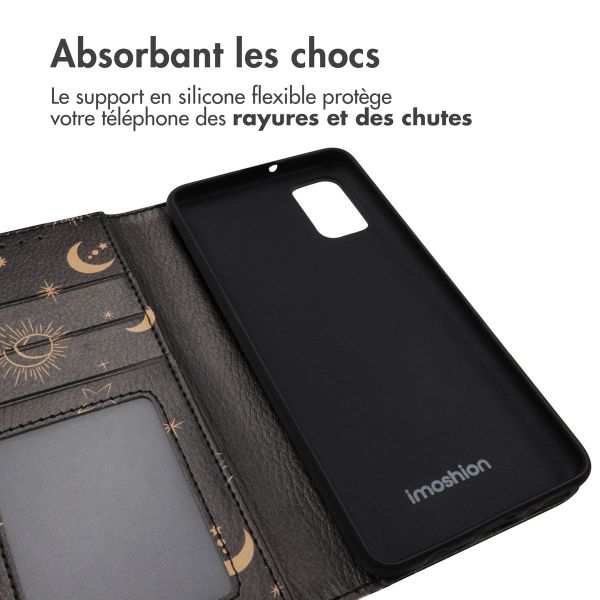 iMoshion ﻿Étui de téléphone portefeuille Design Samsung Galaxy A41 - Sky Black