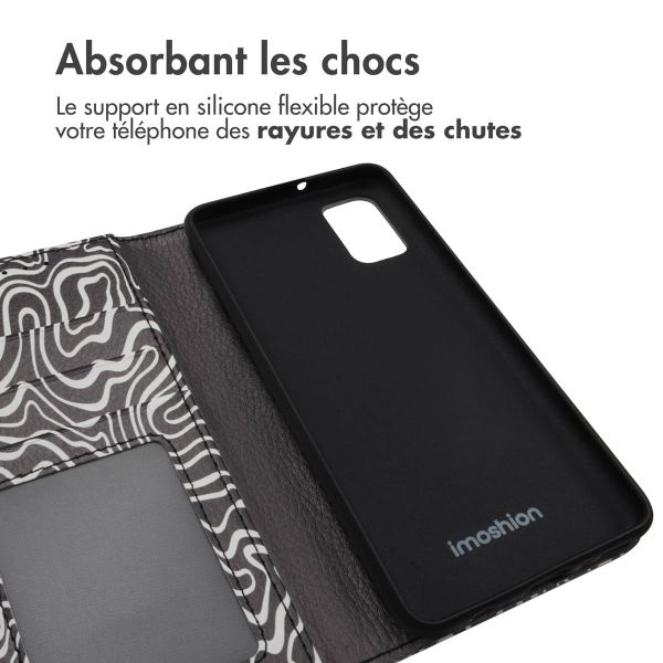 iMoshion ﻿Étui de téléphone portefeuille Design Samsung Galaxy A41 - Black And White