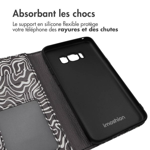 imoshion ﻿Étui de téléphone portefeuille Design Samsung Galaxy S8 - Black And White