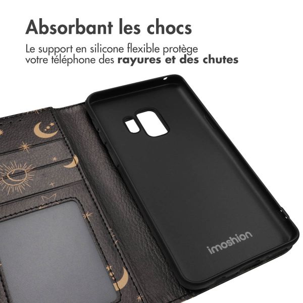 imoshion ﻿Étui de téléphone portefeuille Design Samsung Galaxy S9 - Sky Black