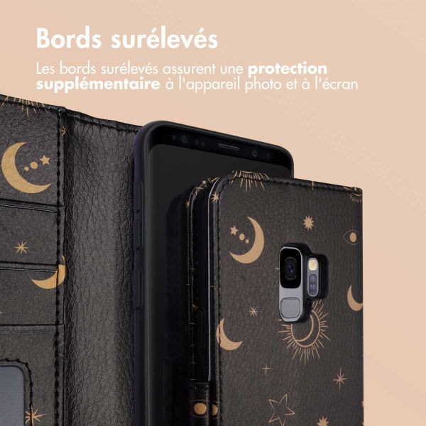 iMoshion ﻿Étui de téléphone portefeuille Design Samsung Galaxy S9 - Sky Black