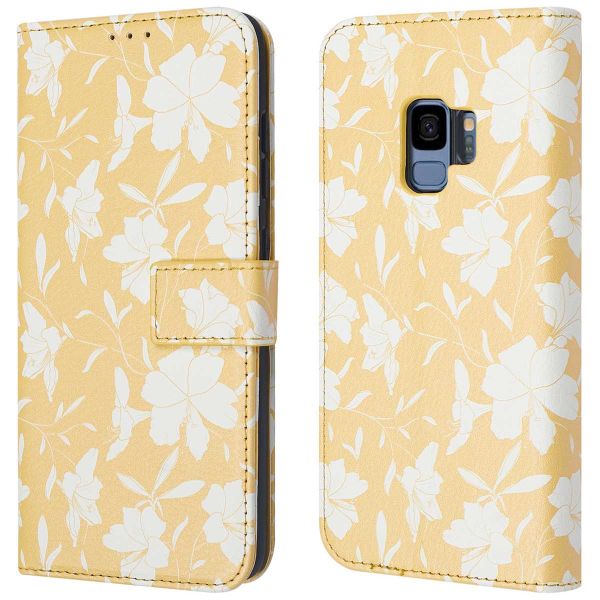 imoshion ﻿Étui de téléphone portefeuille Design Samsung Galaxy S9 - Yellow Flowers