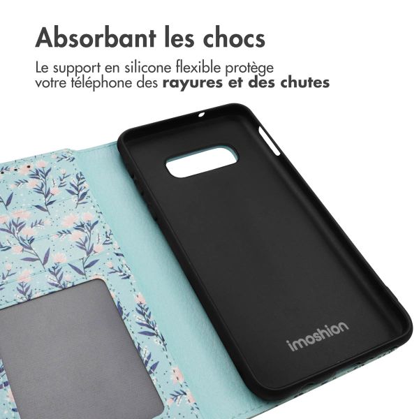 iMoshion ﻿Étui de téléphone portefeuille Design Samsung Galaxy S10e - Blue Flowers