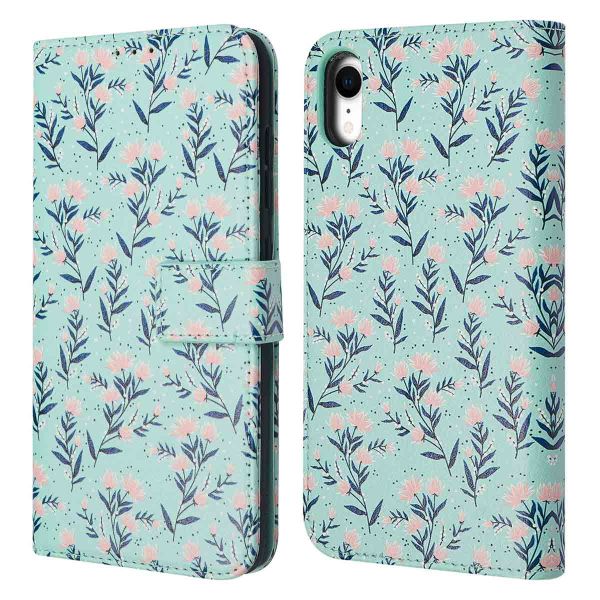 iMoshion ﻿Étui de téléphone portefeuille Design iPhone Xr - Blue Flowers