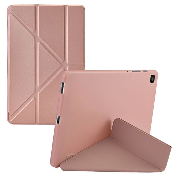 imoshion Coque tablette Origami Samsung Galaxy Tab S6 Lite / Tab S6 Lite (2022) / Tab S6 Lite (2024) - Rose Dorée