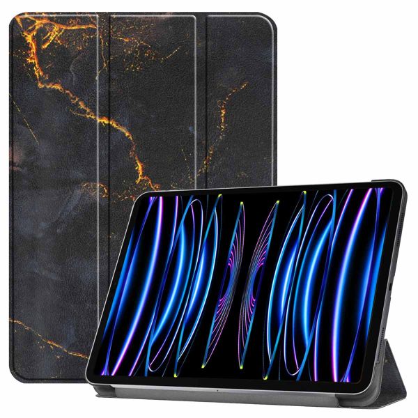 imoshion Coque tablette Design iPad Pro 11 (2022) / Pro 11 (2021) - Black Marble