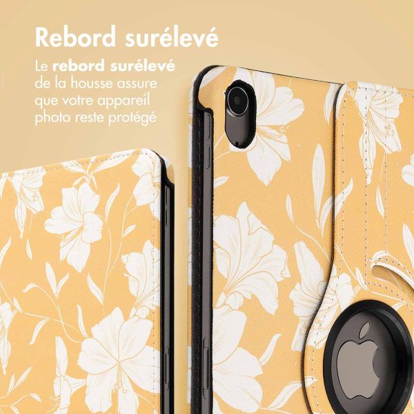 iMoshion Coque tablette Design rotatif à 360° iPad Air 5 (2022) / Air 4 (2020) - Yellow Flowers