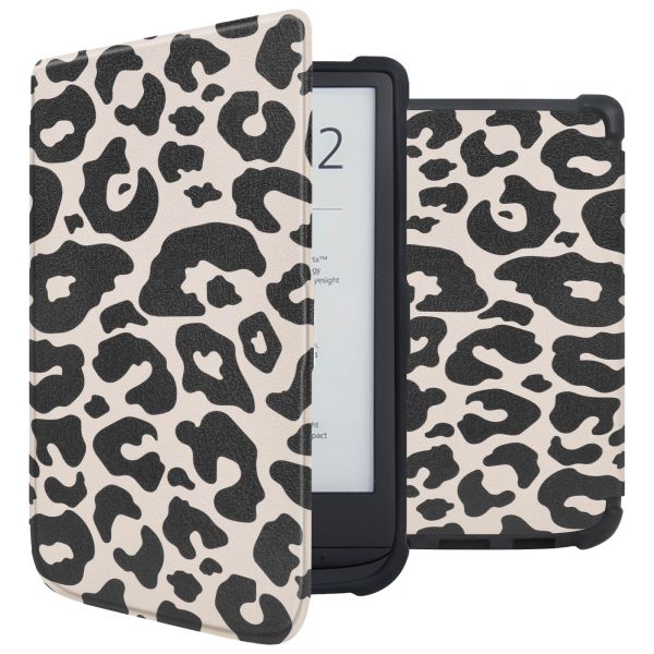 iMoshion Slim Soft Sleepcover Pocketbook Touch Lux 5 / HD 3 / Basic Lux 4 / Vivlio Lux 5 - Leopard