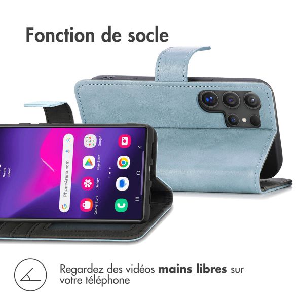 iMoshion Étui de téléphone portefeuille Luxe Samsung Galaxy S24 Ultra - Bleu clair
