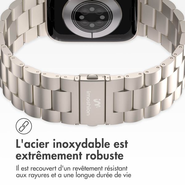 iMoshion Bracelet en acier Apple Watch Series 1-9 / SE - 38/40/41 mm - Starlight