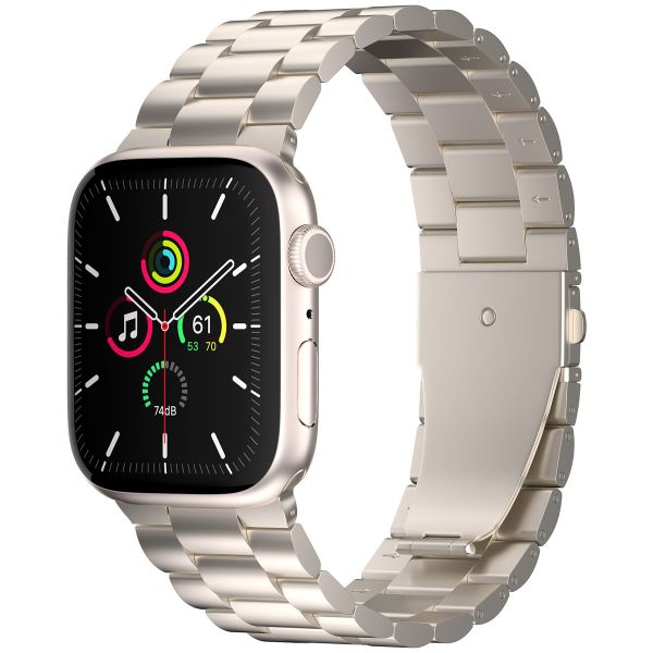 imoshion Bracelet en acier Apple Watch Series 1-10 / SE / Ultra (2) - 42/44/45/46/49 mm - Starlight