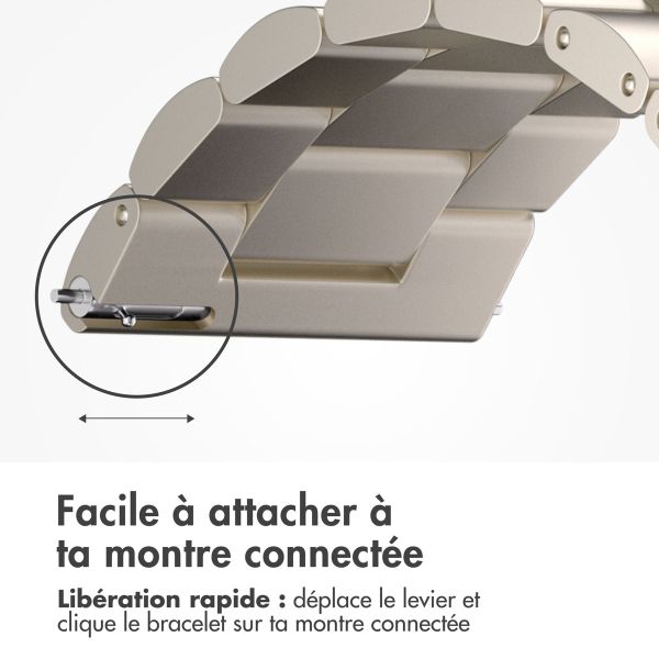 imoshion Bracelet en acier - Connexion universelle de 22 mm - Lumière stellaire