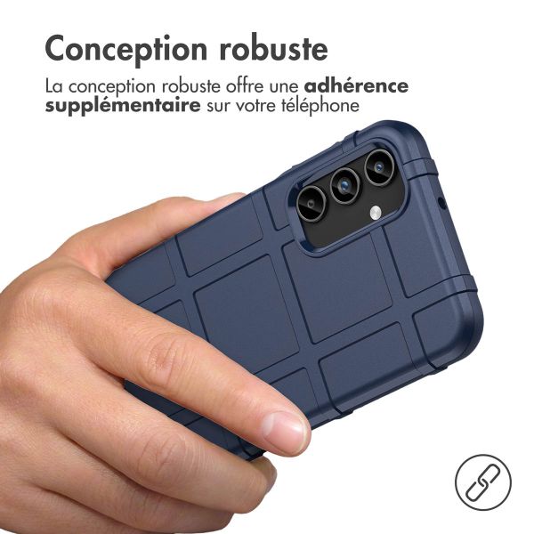 iMoshion Coque Arrière Rugged Shield Samsung Galaxy A15 (5G/4G) - Bleu foncé