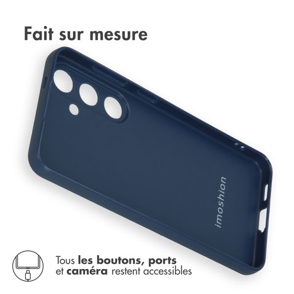 iMoshion Coque Couleur Samsung Galaxy S24 - Bleu foncé