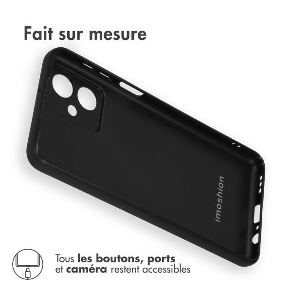 iMoshion Coque Couleur Motorola Moto G54 - Noir