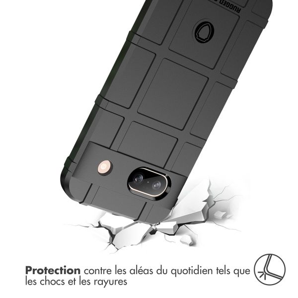 iMoshion Coque Arrière Rugged Shield Google Pixel 8a - Noir