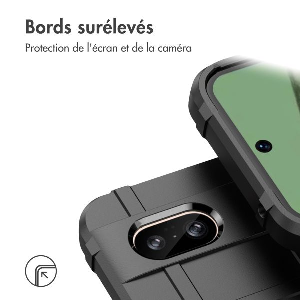 iMoshion Coque Arrière Rugged Shield Google Pixel 8a - Noir