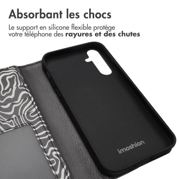 iMoshion Étui de téléphone portefeuille Design Samsung Galaxy A35 - Black And White