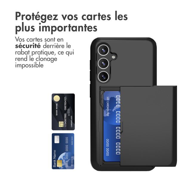 iMoshion Coque arrière avec porte-cartes Samsung Galaxy S23 FE - Noir