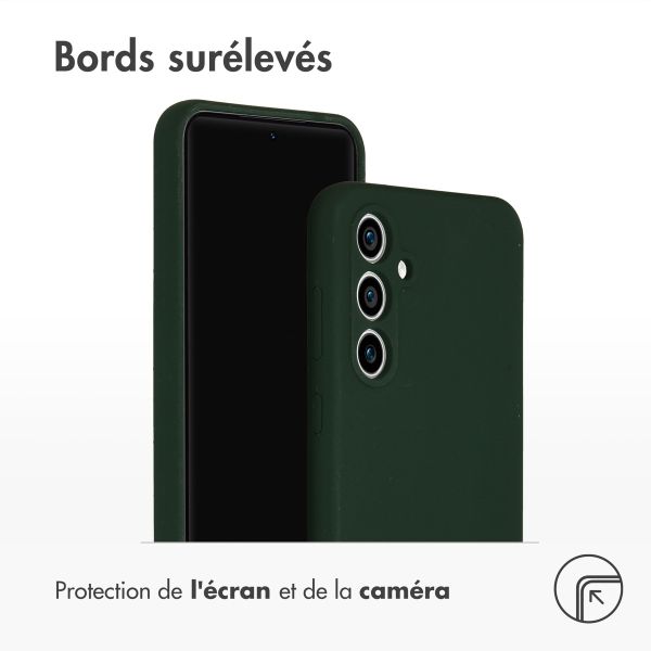 Accezz Coque Liquid Silicone Samsung Galaxy S23 FE - Forest Green