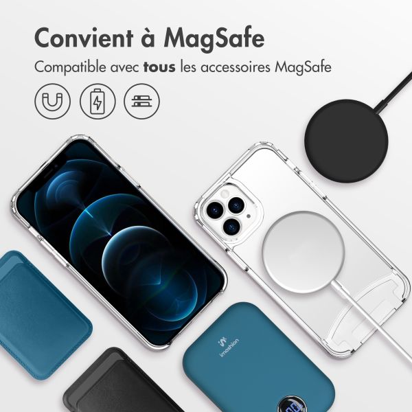 iMoshion Coque MagSafe avec cordon amovible iPhone 12 (Pro) - Transparent