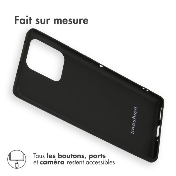 iMoshion Coque Couleur Motorola Edge 40 Pro - Noir