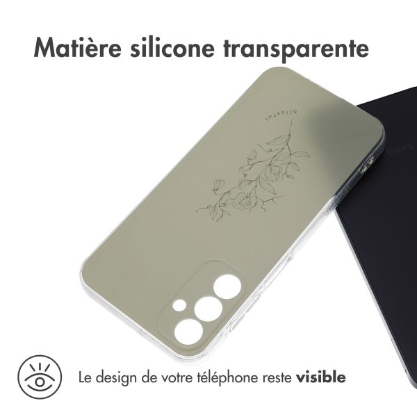 iMoshion Coque Design Samsung Galaxy A15 (5G/4G) - Floral Green