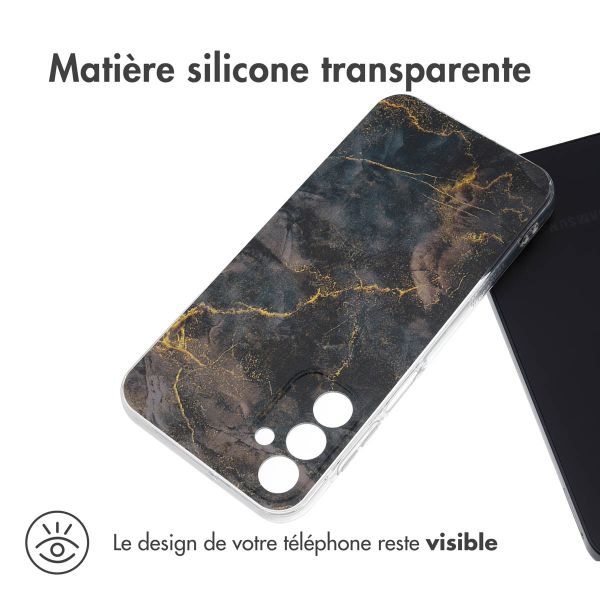 iMoshion Coque Design Samsung Galaxy A15 (5G/4G) - Black Marble