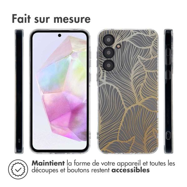 imoshion Coque Design Samsung Galaxy A35 - Golden Leaves