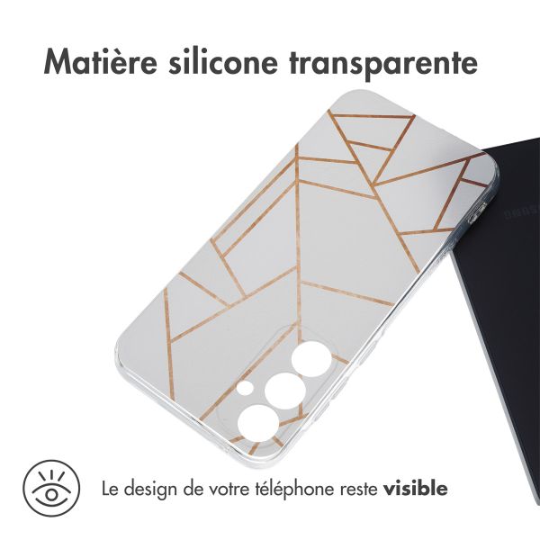 iMoshion Coque Design Samsung Galaxy A35 - White Graphic