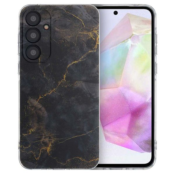 imoshion Coque Design Samsung Galaxy A35 - Black Marble