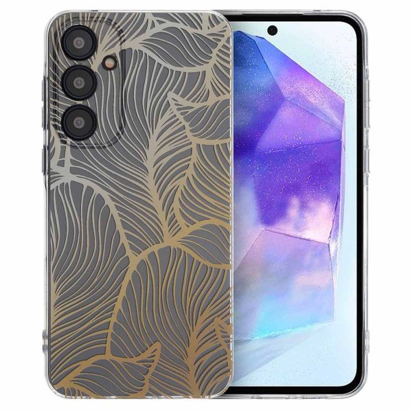 imoshion Coque Design Samsung Galaxy A55 - Golden Leaves