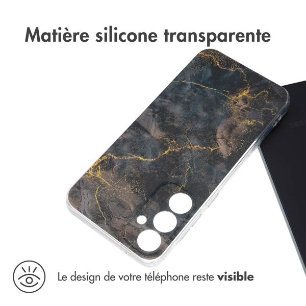 imoshion Coque Design Samsung Galaxy A55 - Black Marble