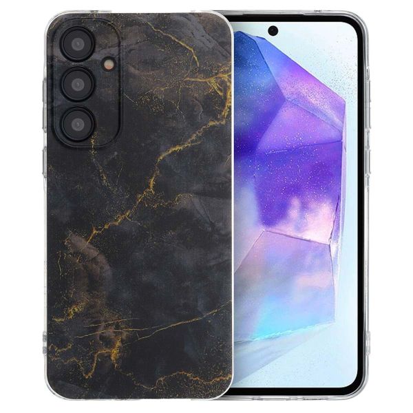 imoshion Coque Design Samsung Galaxy A55 - Black Marble