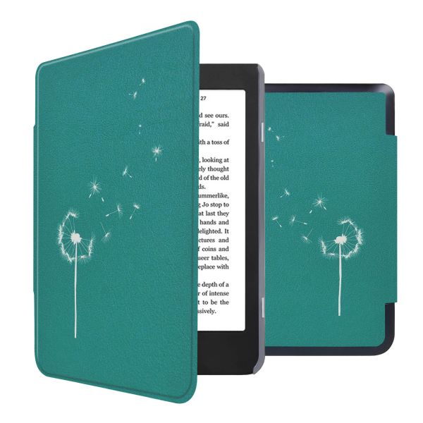 iMoshion Design Slim Hard Sleepcover Kobo Nia - Green Dandelion