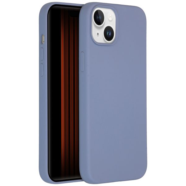 Accezz Coque Liquid Silicone avec MagSafe iPhone 15 Plus - Lavender Grey