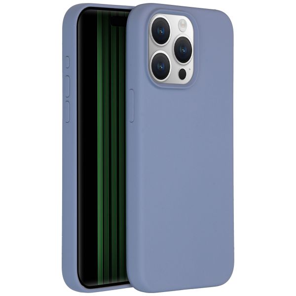 Accezz Coque Liquid Silicone avec MagSafe iPhone 15 Pro Max - Lavender Grey