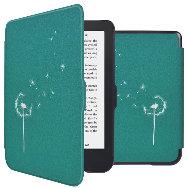 iMoshion Design Slim Hard Sleepcover Kobo Clara 2E / Tolino Shine 4 - Green Dandelion