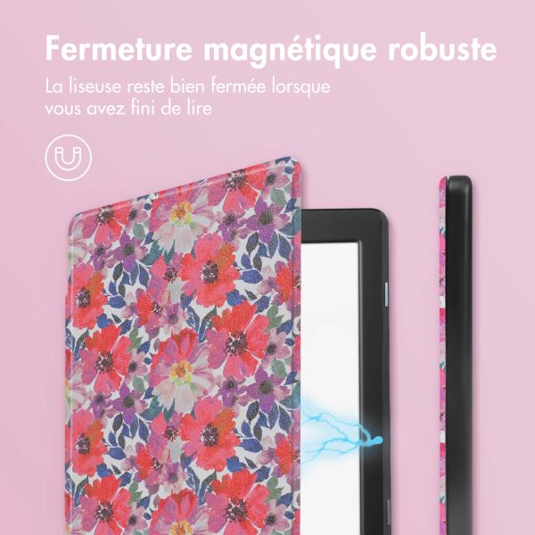 imoshion Design Slim Hard Sleepcover Tolino Page 2 - Flower Watercolor