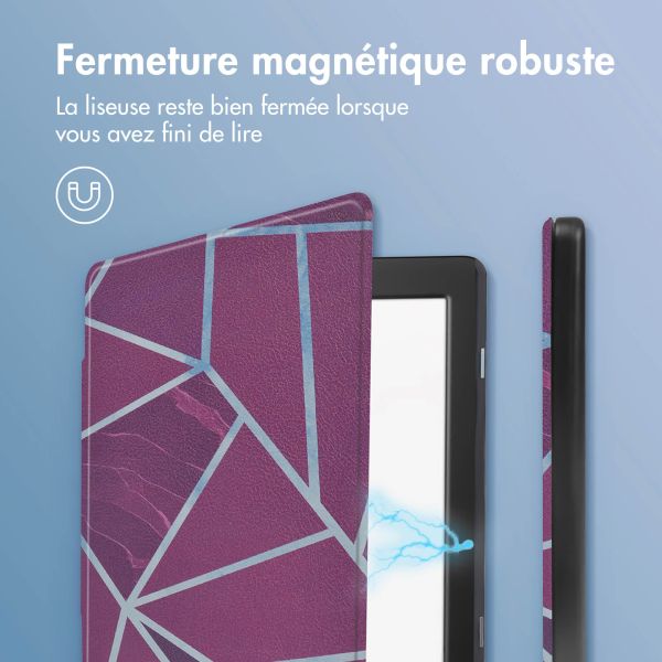 imoshion Design Slim Hard Sleepcover Tolino Page 2 - Bordeaux Graphic